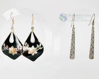 Silver Drop Earrings