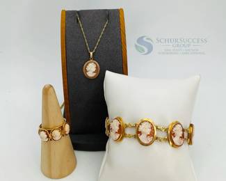 Borriello Cameo Jewelry Set