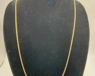 14K Gold Rope Chain Necklace