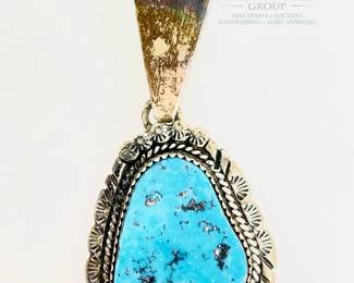 Sterling Silver Turquoise Pendant