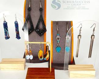 Mixed Style Dangling Earrings, Various Colors and Materials