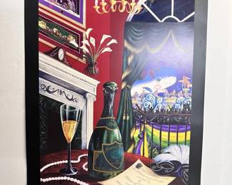 1998 BACCHUS KING DREW CAREY AUTOGRAPHED NUMBERED ARTIST PROOF Lithograph BR2411 $189.99