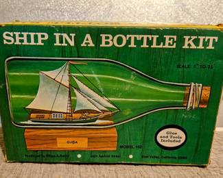 1971 RARE Vintage Ship in A Bottle Kit Skeeter 102 JEN8074 $42.99