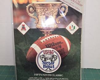 Vintage Sugar Bowl 1993 Alabama Crimson vs Miami Hurricanes Program JEN 8061 $16.99