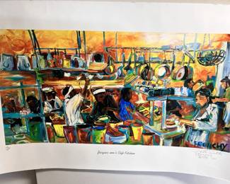 FRENCHY JacquesImo s Cafe Kitchen Signed Number 48 500 Print BR2415 $499.99