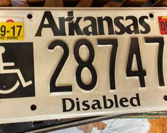 PLT5002 Arkansas 2016 Disabled