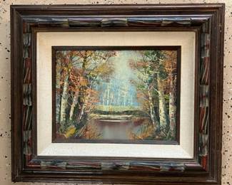 Oil on Canvas Framed, Signed, Matted by Peter Holmer LOCAL PICKUP ONLY AAA2632 $799.00
