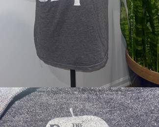 The Beatles 2014 British Flag Grey Tee Sz Medium