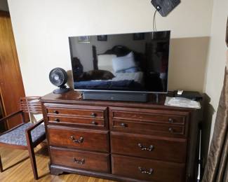 LG smart TV with sound bar