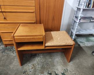 Mid Century  Modern Teak Bench from Bonholm Denmark 