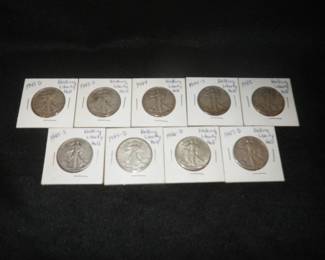 Walking Liberty Silver Half Dollars