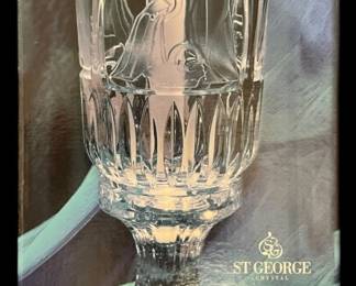 Lead Crystal Nativity Hurricane