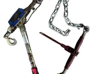 Come Along and Chain Pipe Vise