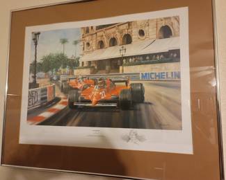 "Villenevue" by Alan Fearnley, Signed by Artist & Racer, Numbered 206/850