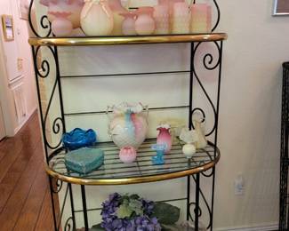 Bermese Satin Uranium Glass Collection, Fenton