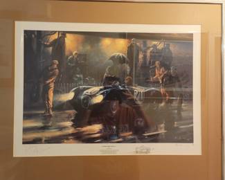 "Winner's First Time Out" by Alan Fearnley, Signed by Artist & Racer, Numbered 206/850