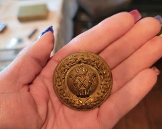 Prussian Officer's Dress Belt Buckle Disk