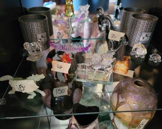 Swarovski Crystal Mouse & Turtles