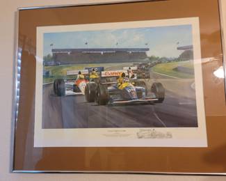 "Mansell's British Victory" by Alan Fearnley, Signed & Numbered 306/850