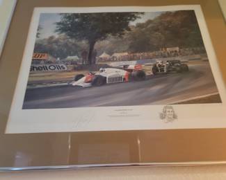 "Championship Title" by Alan Fearnley, Signed by Artist & Racer, Numbered 206/850