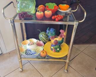 Tea Cart, Treasure Craft Kermit the Frog Cookie Jar