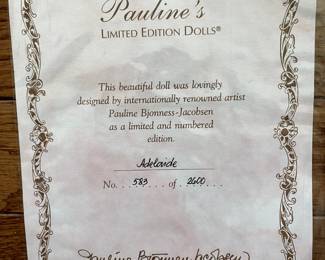 Pauline limited edition dolls