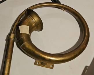 Antique brass car horn