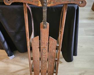 antique radio sled