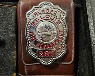 Vintage firefighter badge