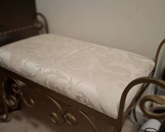 Hollywood Regency bench