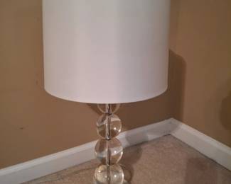 Pair of acrylic lamps