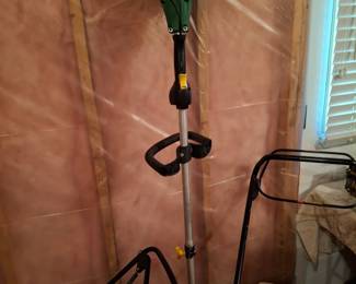 Weed wackers and lawn mower