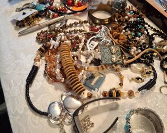 So much costume jewelry we haven't broke it all out yet