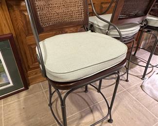 (3) barstools 43"H with a 23" seat height