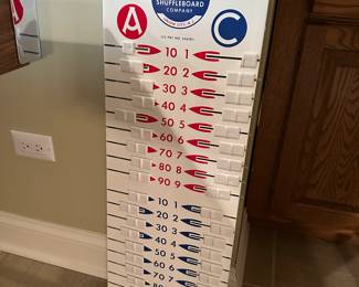 Shuffleboard tin sign