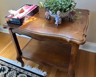 Wood side table