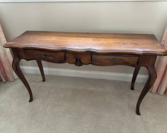 (2) Ethan Allen sofa tables 51"W x 18"D x 27"H (only one photographed)