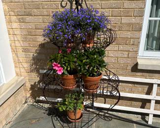 62"H metal plant stand