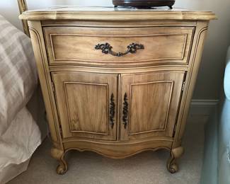 Nightstand with marble insert