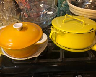 Lots of quality cookware: Dansk, Pyrex, USA Pottery