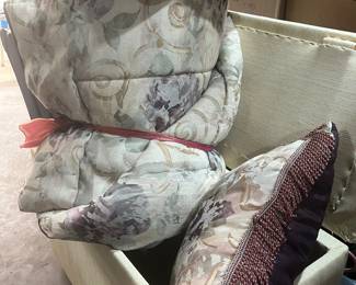 Croskill comforter, shams, and drapes