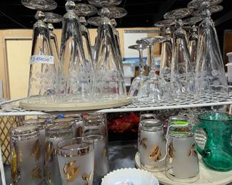 Vintage glassware