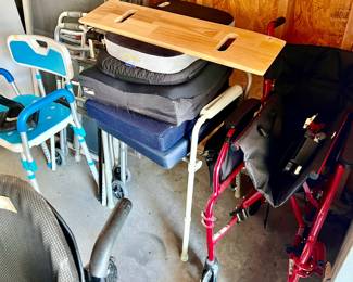 MORE MEDICAL SUPPLIES, ROLLING WALKERS, BEDSIDE COMMODE, SHOWER CHAIR.
