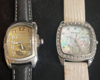 INVICTA AND FOSSIL WATCHES.