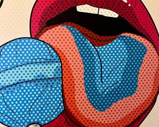 "EROTIKA II" BY RAFAEL GOMES POP ART ON CANVAS.