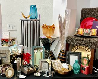 BEAUTIFUL GLASSWARE, MICHAEL ARAM, UPSCALE CANDLES, BOUTIQUE WARE.