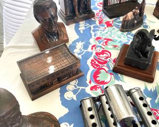 Brass things banks pencil sharpeners & souvenirs