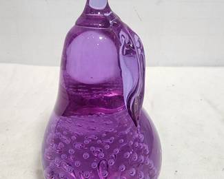 PURPLE PEAR PAPERWEIGHT