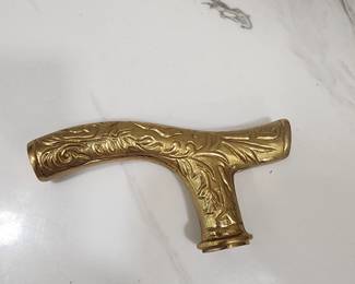 ANTIQUE BRASS CANE TOP