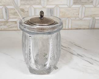 STERLING LIDDED DISH